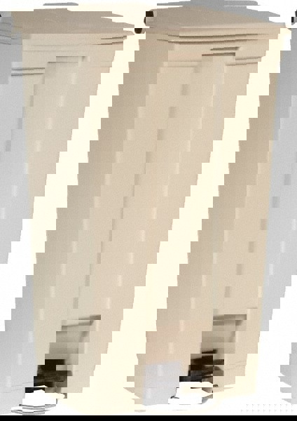 Legacy Step-On Receptacle, 23 gal, Polyethylene, Beige